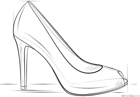 drawings of high heels